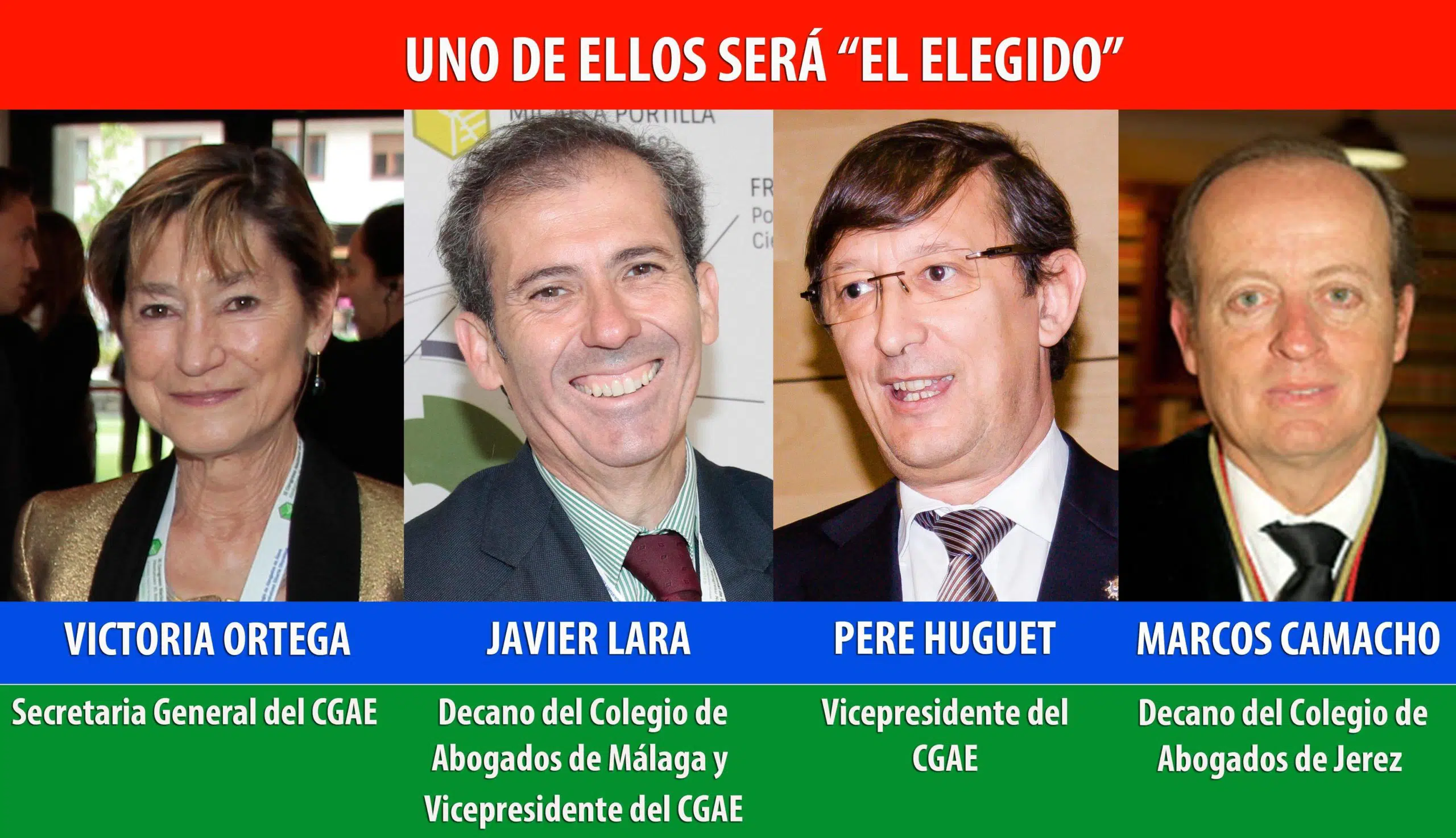 Cuatro candidatos compiten por la Presidencia de la Abogacía Española