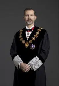 Esta foto del rey Felipe VI es la que preside todos los órganos judiciales. 