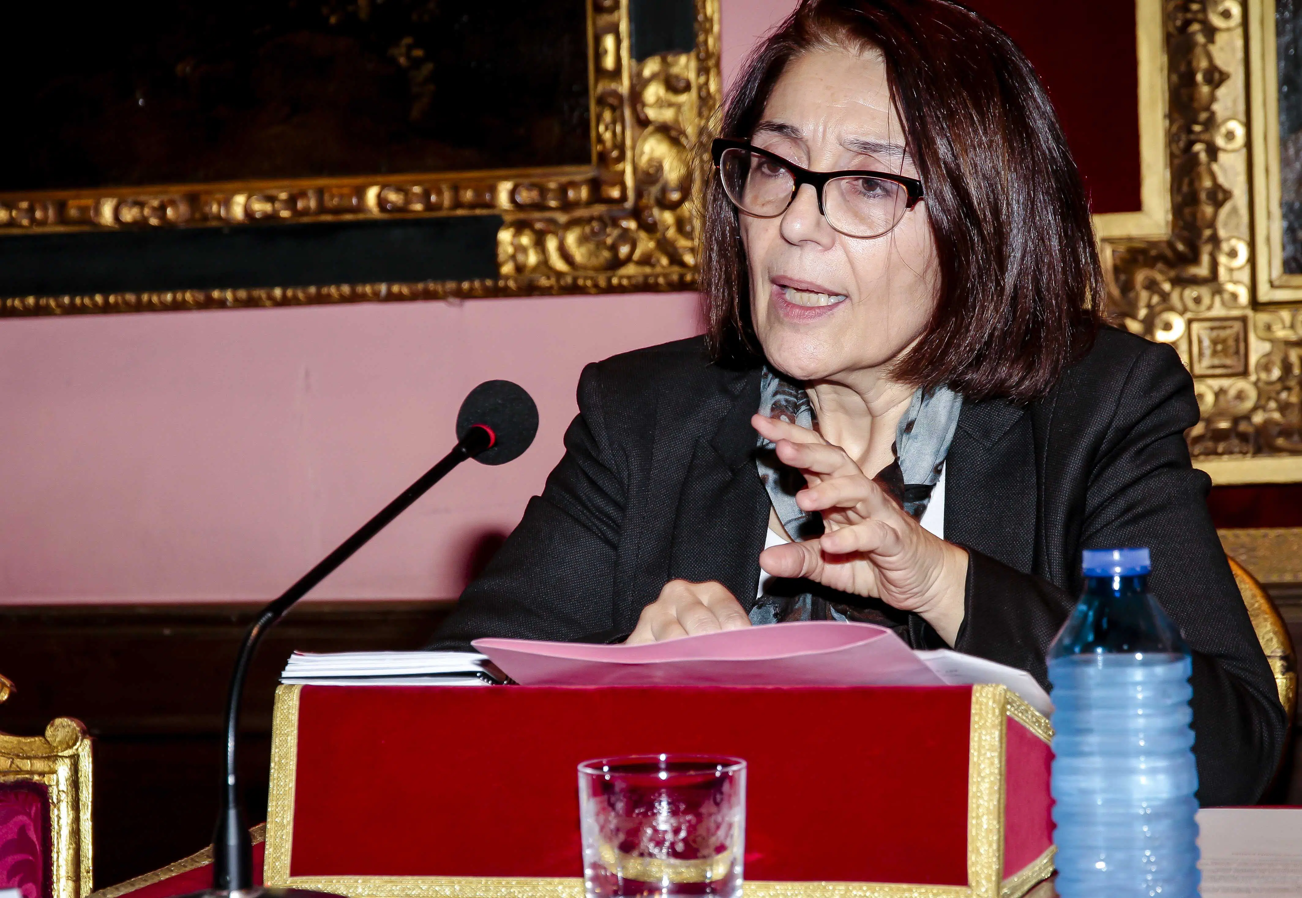 Concepción Sáez, vocal del CGPJ y letrada de la Administración de Justicia, durante su intervención. Confilegal. 