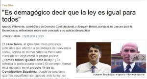 Parte del artículo publicado en el diario Información.