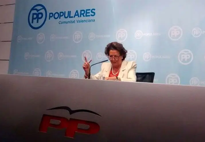 Rita Barberá no asistirá a la Comisión de las Corts para dar explicaciones por la operación Taula