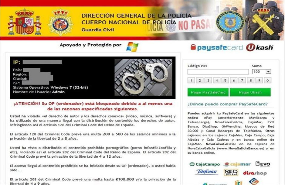La Audiencia Nacional juzga a los creadores del llamado «virus de la Policía»