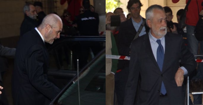 Chaves y Griñán ratifican ante el juez de los ERE su declaración ante el Supremo
