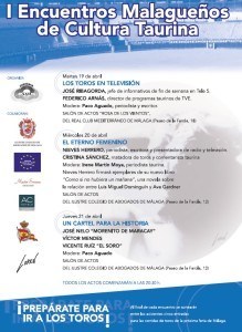Cartel jornadas taurinas