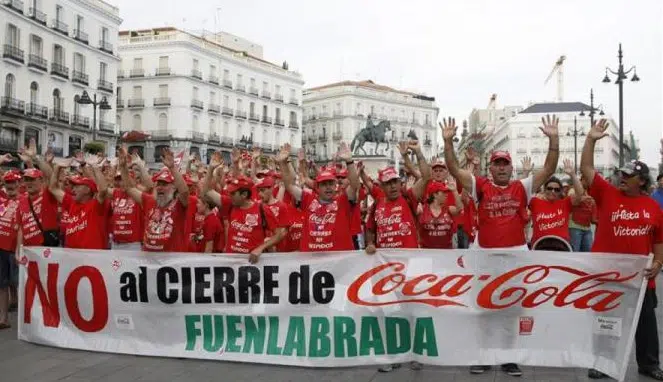 El Supremo confirma la readmisión de los trabajadores de Coca-Cola Fuenlabrada