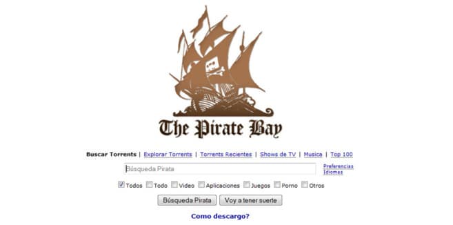 The Pirate Bay en España bloqueada por un juez
