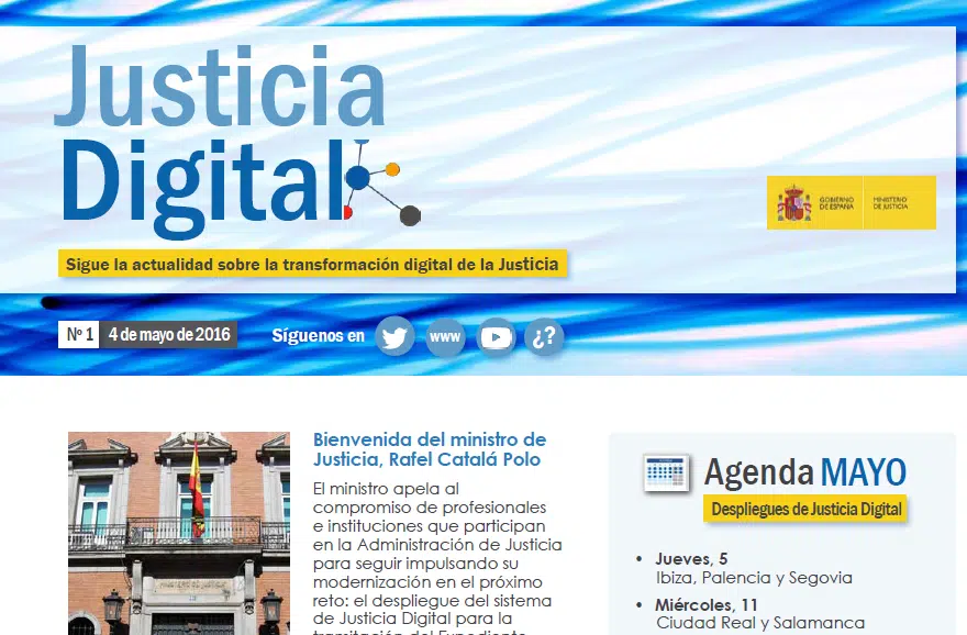 El Ministerio lanza la revista «Justicia Digital»