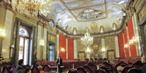La sala de vistas donde se celebrará el juicio del "procés", escenario de juicios históricos