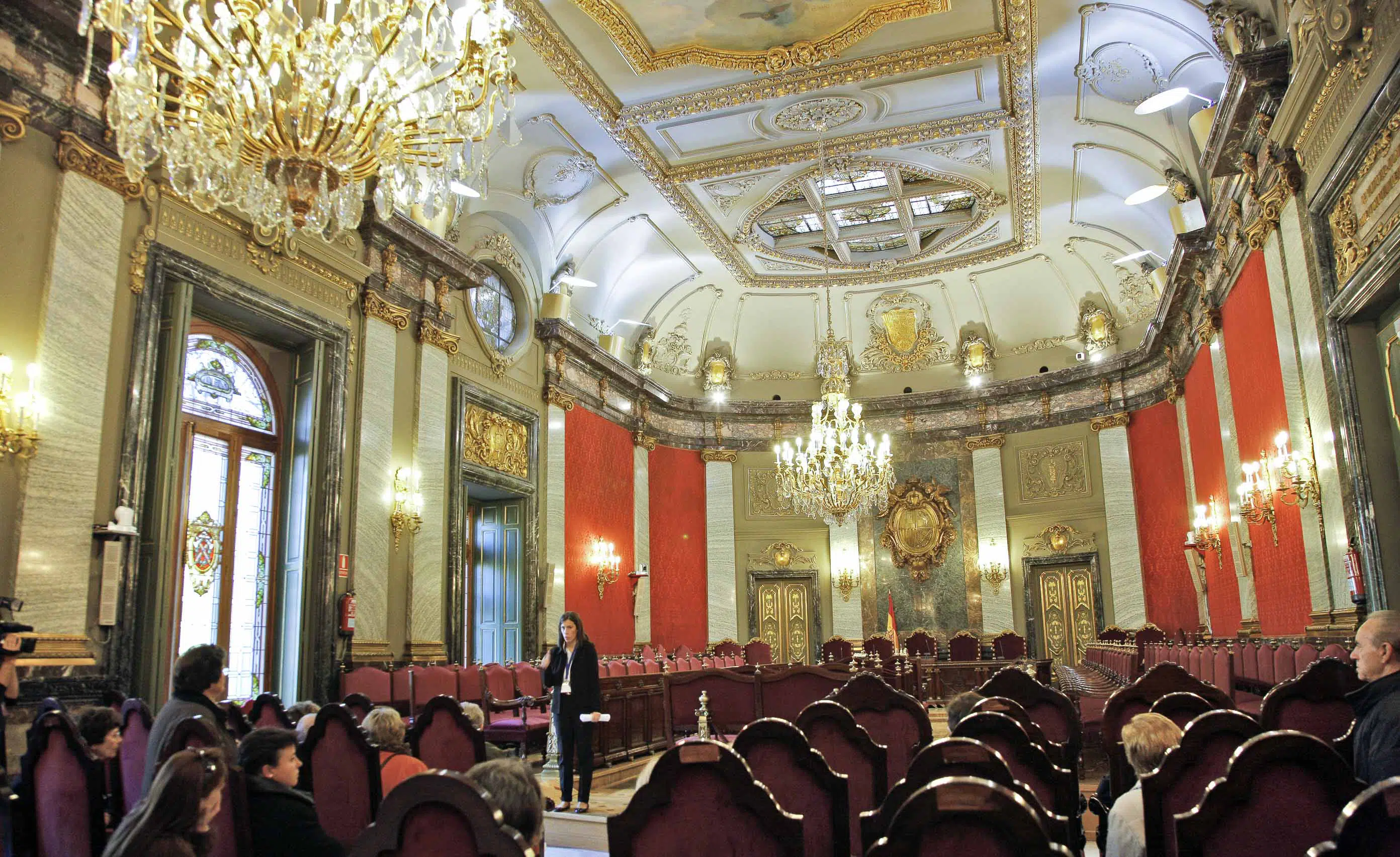 La sala de vistas donde se celebrará el juicio del «procés», escenario de juicios históricos