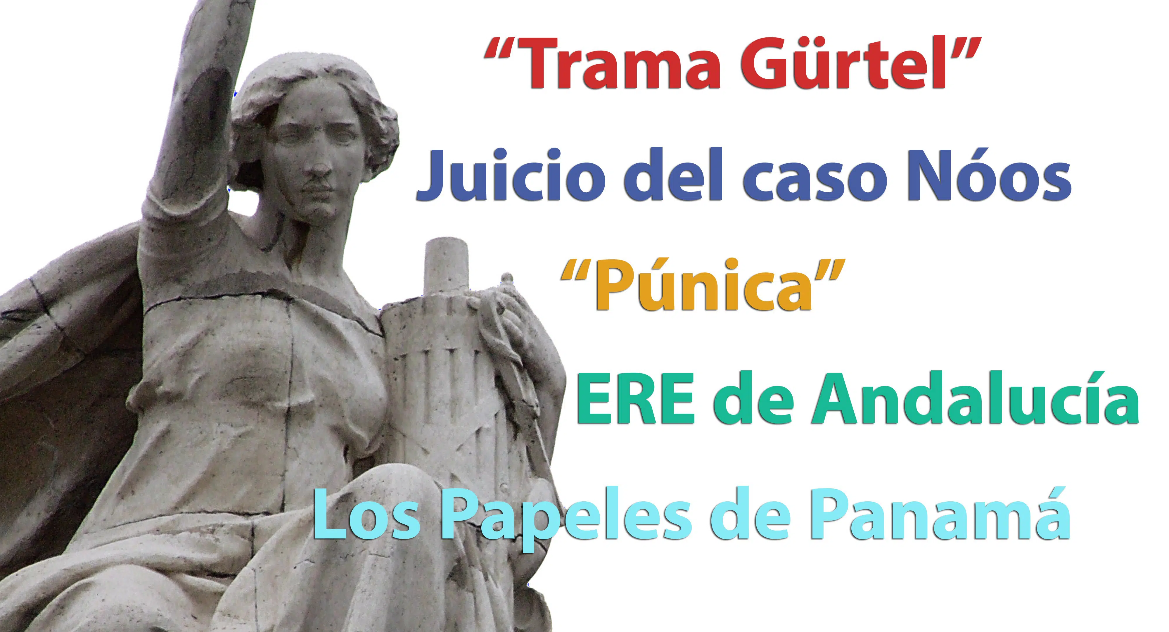 Gürtel, Púnica, Nóos o los ERE de Andalucía en la Agenda Judicial de 2017
