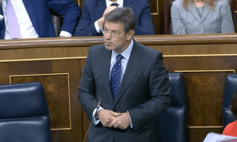 Catalá asegura que el artículo 578 sobre el delito de enaltecimiento protege a las víctimas