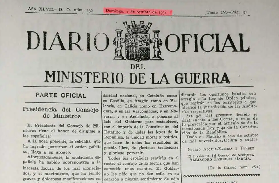 Así acabó la República española con la declaración del «Estat cátala» en 1934