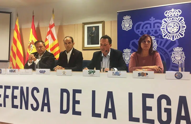 La Policía defenderá la legalidad en Cataluña, desde una respuesta proporcionada, según sus sindicatos