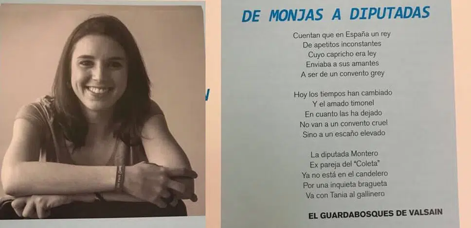 La AJFV rechaza un artículo de su revista que vincula la carrera de Montero a la «inquieta bragueta» de Iglesias