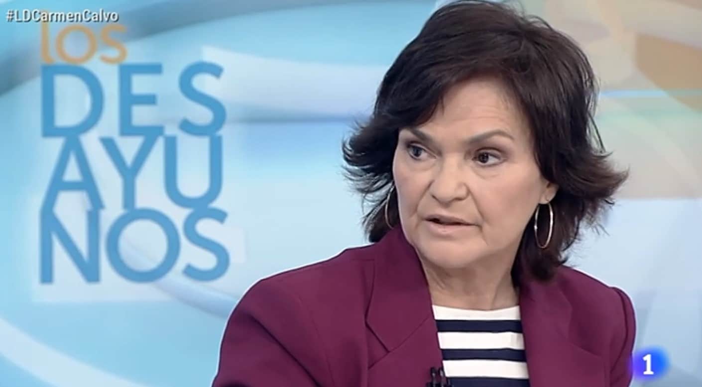 Carmen Calvo niega que Elósegui participara en la Ley de Igualdad: «Quienes realmente participaron no la conocen»
