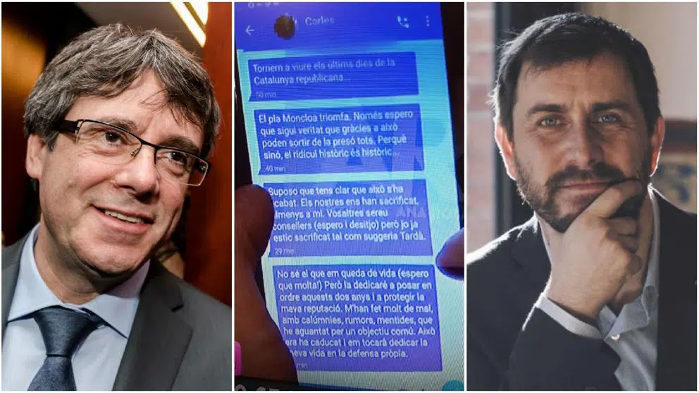 Puigdemont se querella contra el programa de Ana Rosa Quintana por difundir sus «WhatsApps» derrotistas