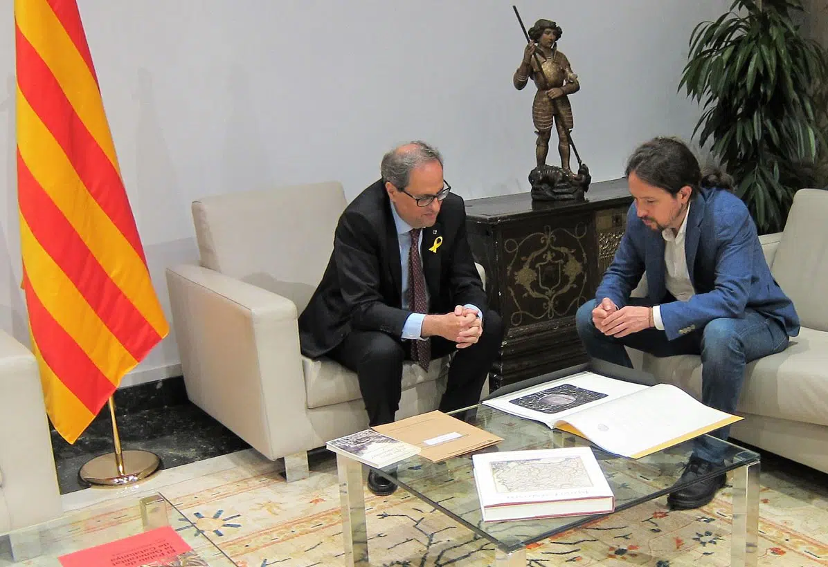 Pablo Iglesias reitera el apoyo de Podemos al referéndum de autodeterminación de Cataluña