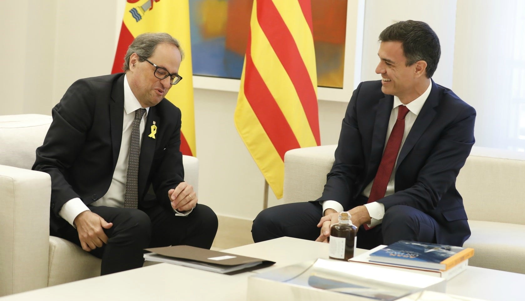 Sánchez rechaza el derecho de autodeterminación planteado por Torra