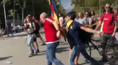 Detenido el separatista que presuntamente rompió la nariz a un agente el sábado en Barcelona