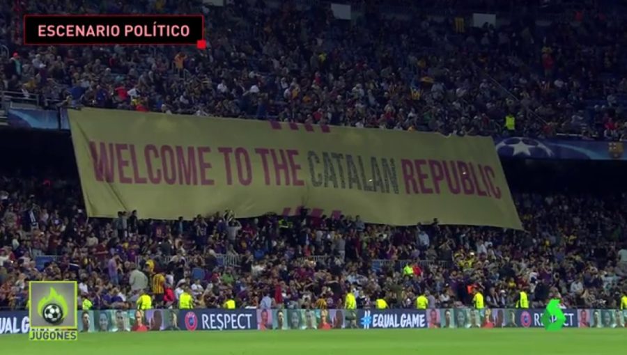 ¿Por qué LaLiga y la RFEF no sancionan al FC Barcelona por las pancartas contra España?