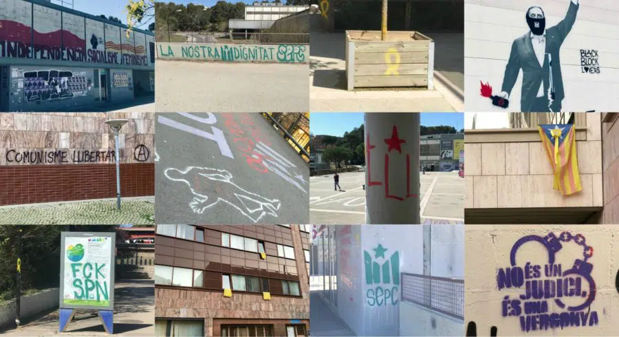 La asociación S’HA ACABAT! denuncia a universidades catalanas ante la Junta Electoral por las pintadas separatistas en sus edificios