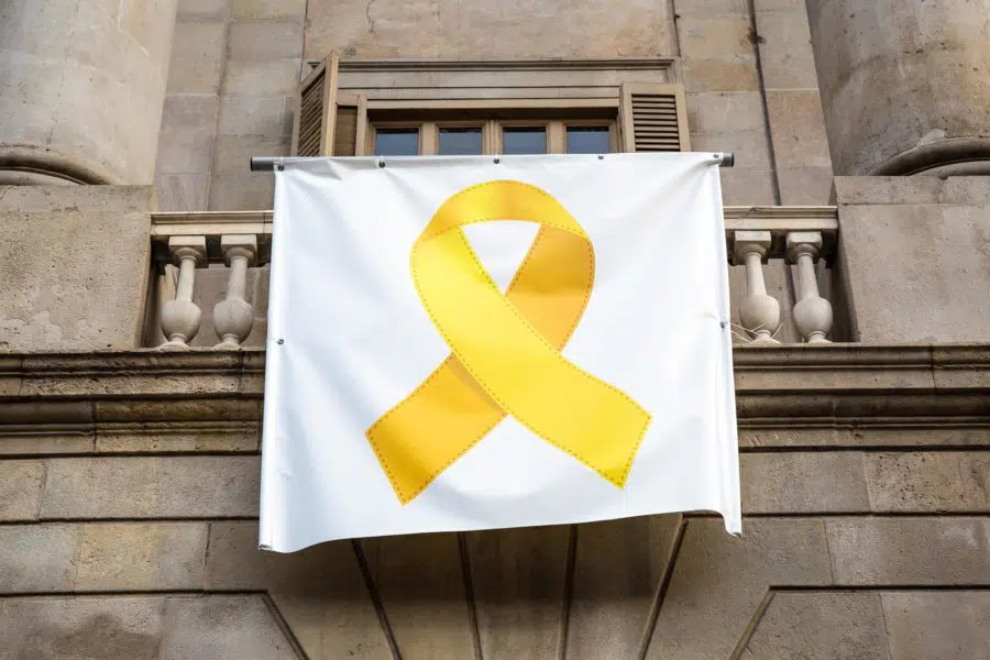 SCC y Abogados Catalanes por la Constitución denunciarán a Torra ante la Fiscalía por mantener los lazos amarillos