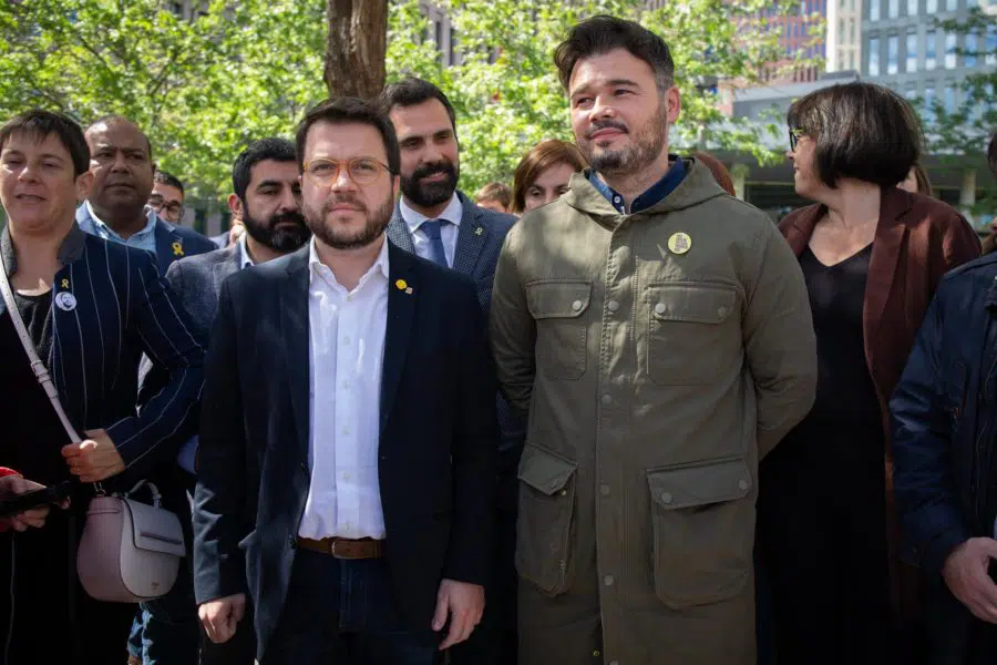 El vicepresidente catalán pide «llenar la caja de solidaridad» para la fianza de los presos independentistas