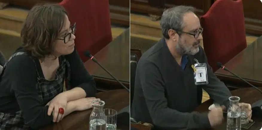 Multa de 2.500 € a Baños y Reguart –de la CUP– por negarse a contestar a Vox en el juicio
