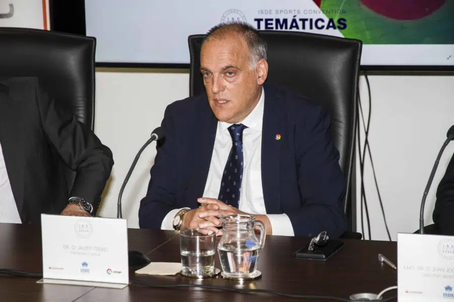 Javier Tebas, presidente de LaLiga, abordará en el ICAM la problemática de los amaños en el fútbol