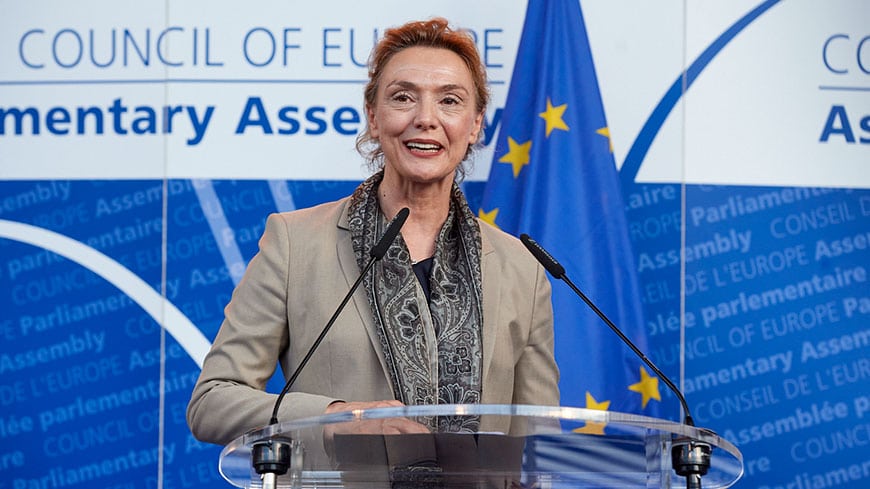 Pejčinović Burić Por segunda vez en la historia del Consejo de Europa, una mujer es elegida secretaria general