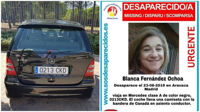 Localizado el coche de Blanca Fernández Ochoa, desaparecida desde hace 9 días, en un aparcamiento de Cercedilla, Madrid