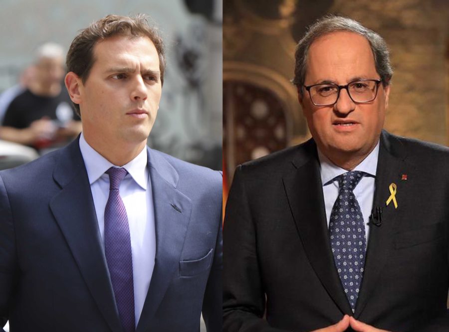 Torra, denunciado por Ciudadanos ante la Fiscalía Superior por «inducir, justificar y promover» la separación de Cataluña de España