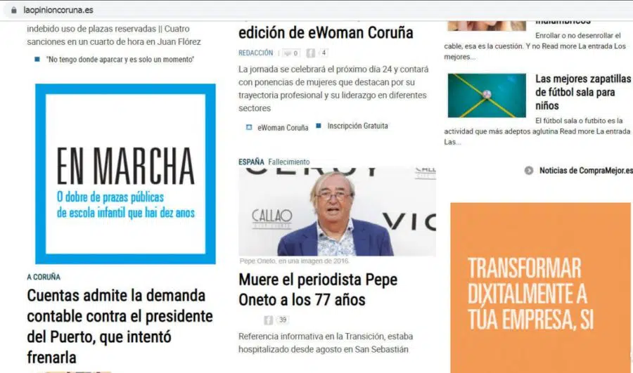Ordenan la retirada de publicidad de la Xunta de Galicia de varios medios durante el proceso electoral