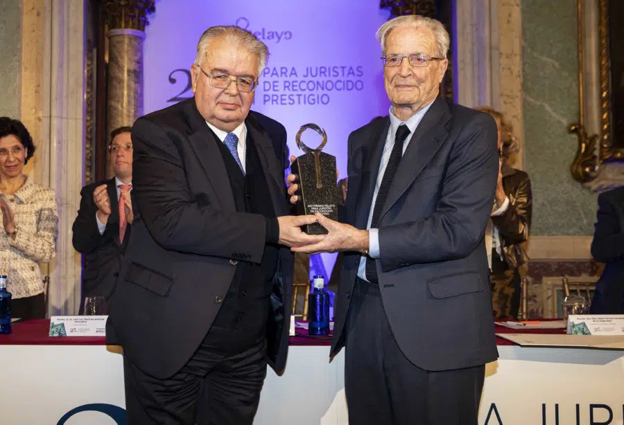 Antonio Garrigues Walker, galardonado con el XXV Premio Pelayo para Juristas de Reconocido Prestigio