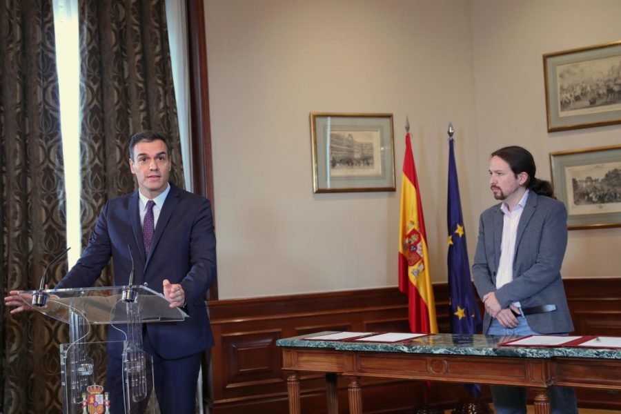 Sánchez e Iglesias presentan esta tarde su programa de Gobierno