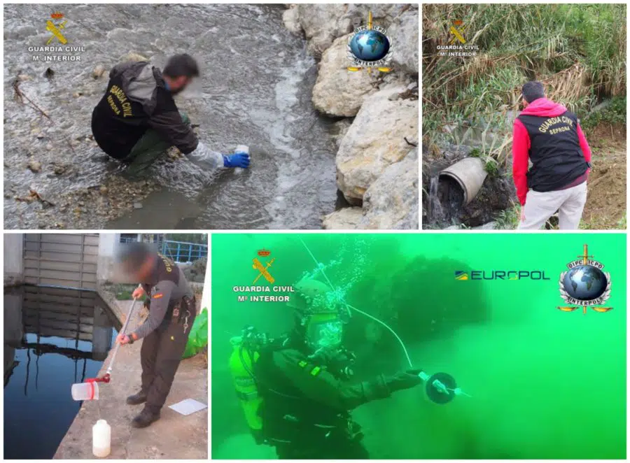 La Guardia Civil investiga a 46 personas por delitos vinculados a la contaminación marina y al tráfico de residuos