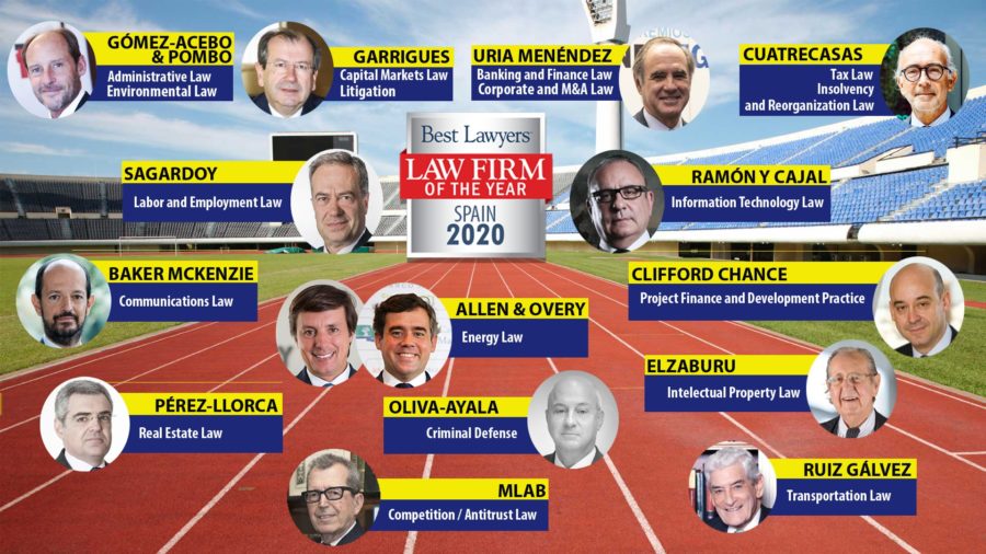 14 despachos, «Law Firms of the Year», y 163 abogados distinguidos como «Best Lawyers» 2020
