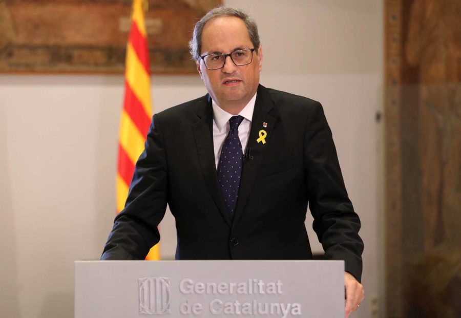 Impulso Ciudadano exige a Torra que anteponga la salud pública a sus ‘veleidades’ separatistas y acate las órdenes del Gobierno