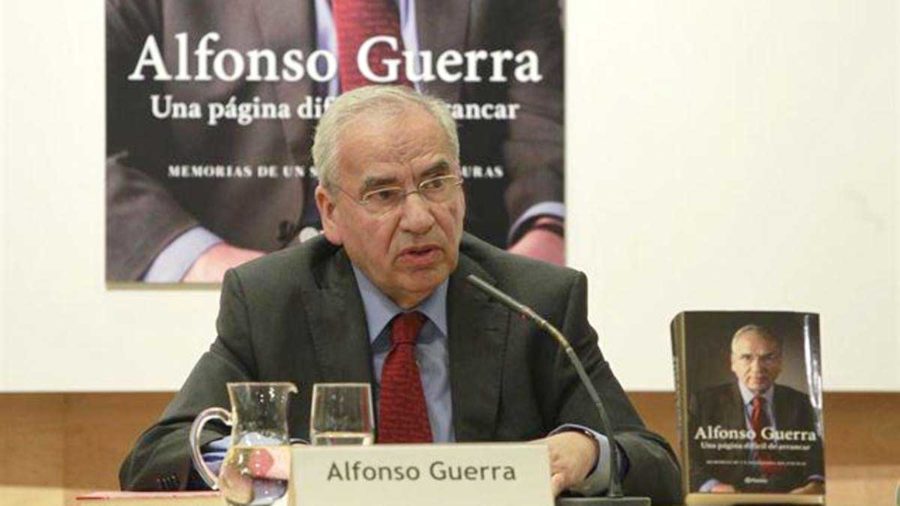 Alfonso Guerra, «estrella» de la próxima cena de la Asociación de Abogados del Estado