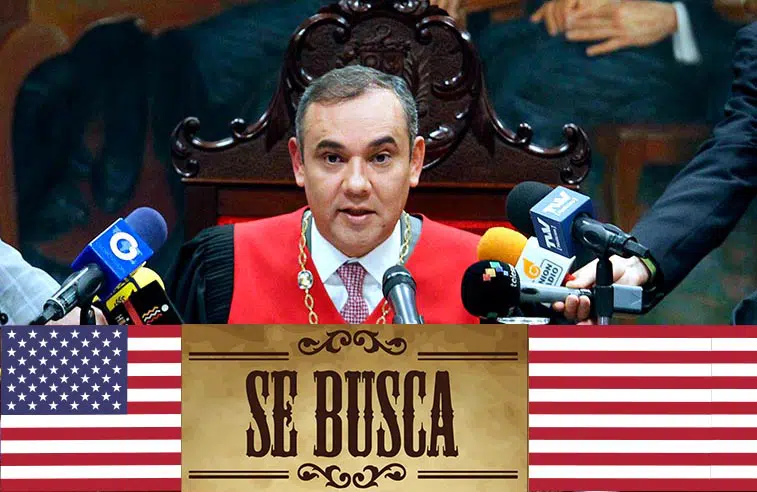 El presidente del Tribunal Superior de Justicia de Venezuela entre “Los más buscados” de Estados Unidos