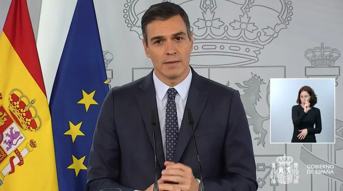 El presidente Sánchez decreta el estado de alarma con vocación de llegar hasta el 9 de mayo