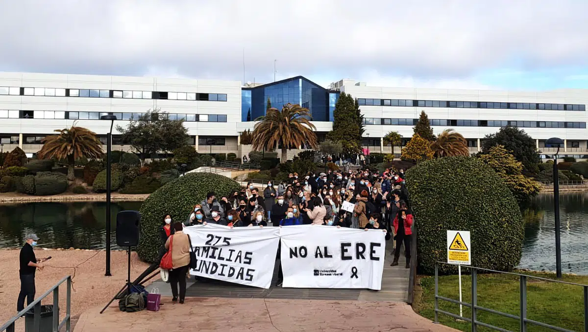 «Tambores de huelga» en la Universidad Europea de Madrid tras las elecciones sindicales para hacer frente al ERE