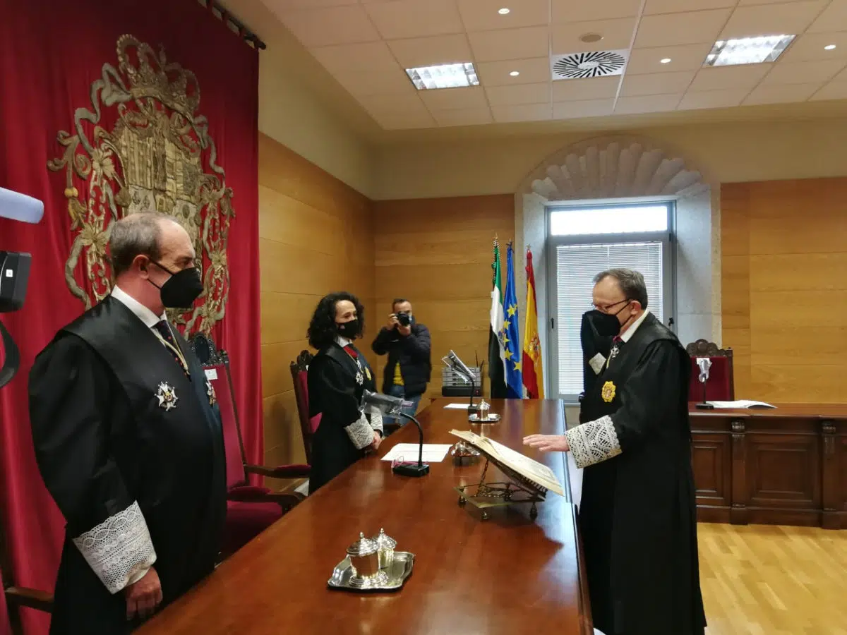 Joaquín González Casso toma posesión como nuevo presidente de la Audiencia Provincial de Cáceres