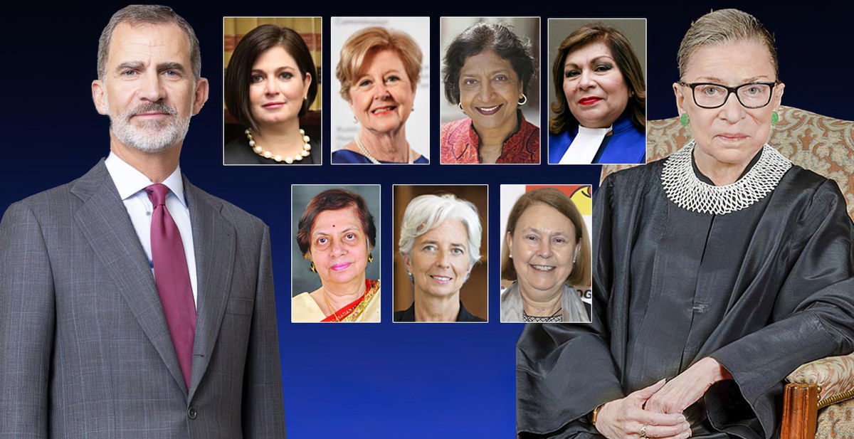 El Rey Felipe VI entregará las Medallas de Honor Ruth Bader Ginsburg de la WJA a ocho reconocidas juristas internacionales