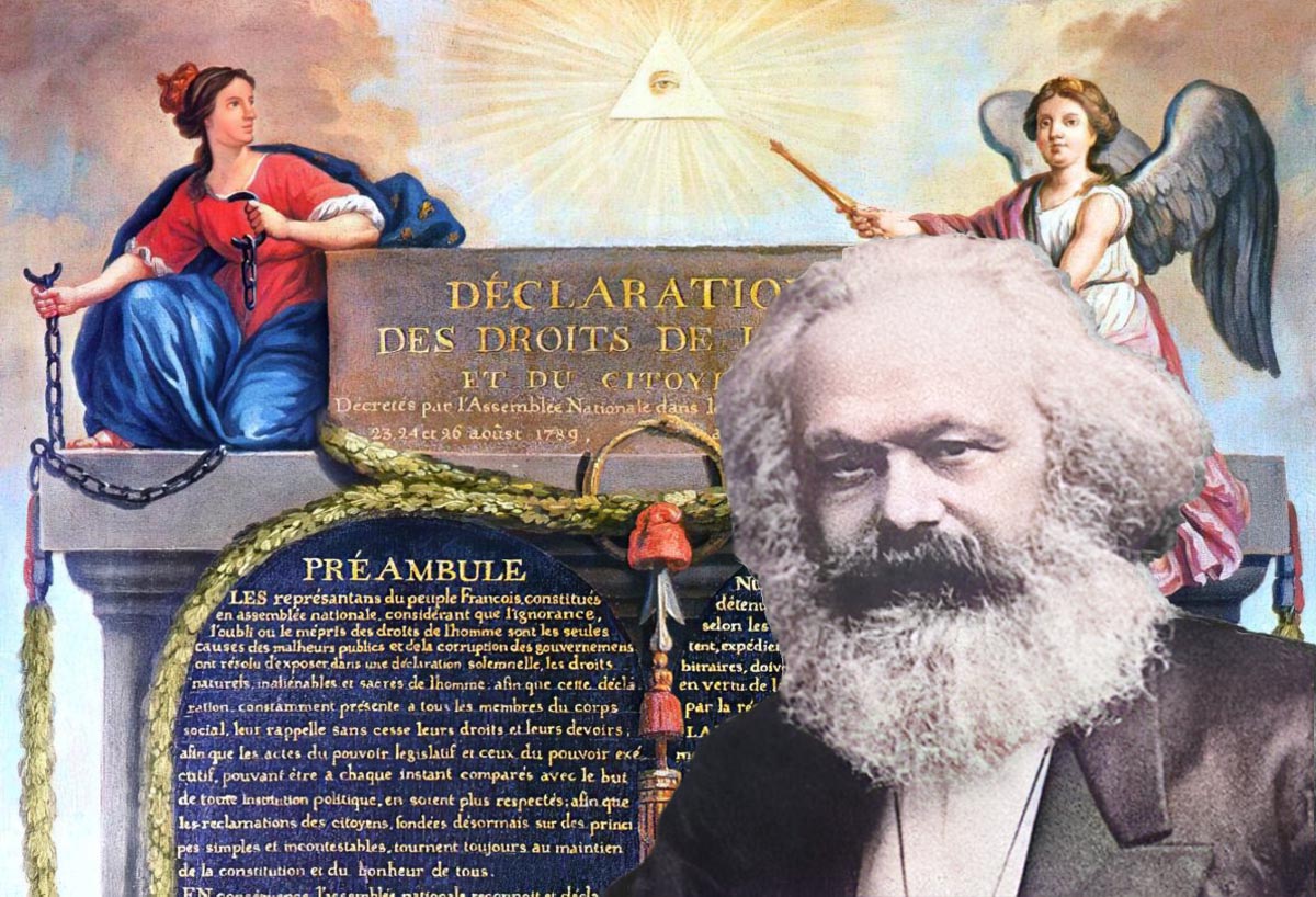 Karl Marx estuvo en contra de la Declaración de los Derechos del Hombre y del Ciudadano