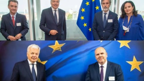 Reynders, tras escuchar a las cuatro asociaciones judiciales, pide ‘la mejor renovación posible’ del CGPJ y compromiso irrevocable de reformar el sistema