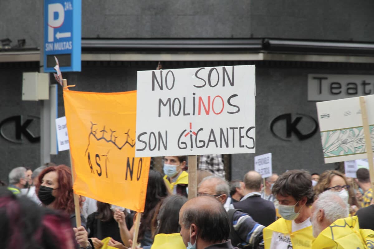 Miguel de Cervantes también estuvo muy presente en la manifestación. 