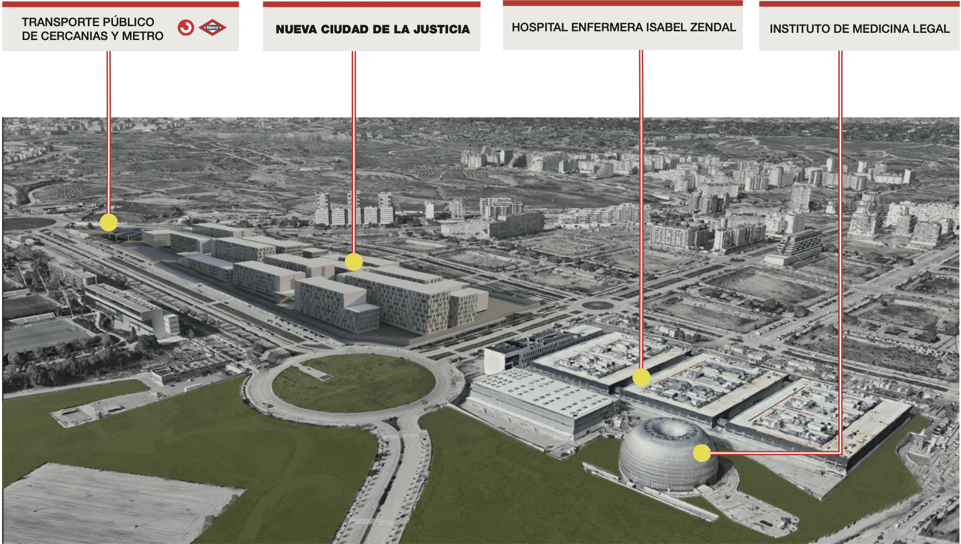 La futura Ciudad de la Justicia de Madrid estará operativa entre 2025 y