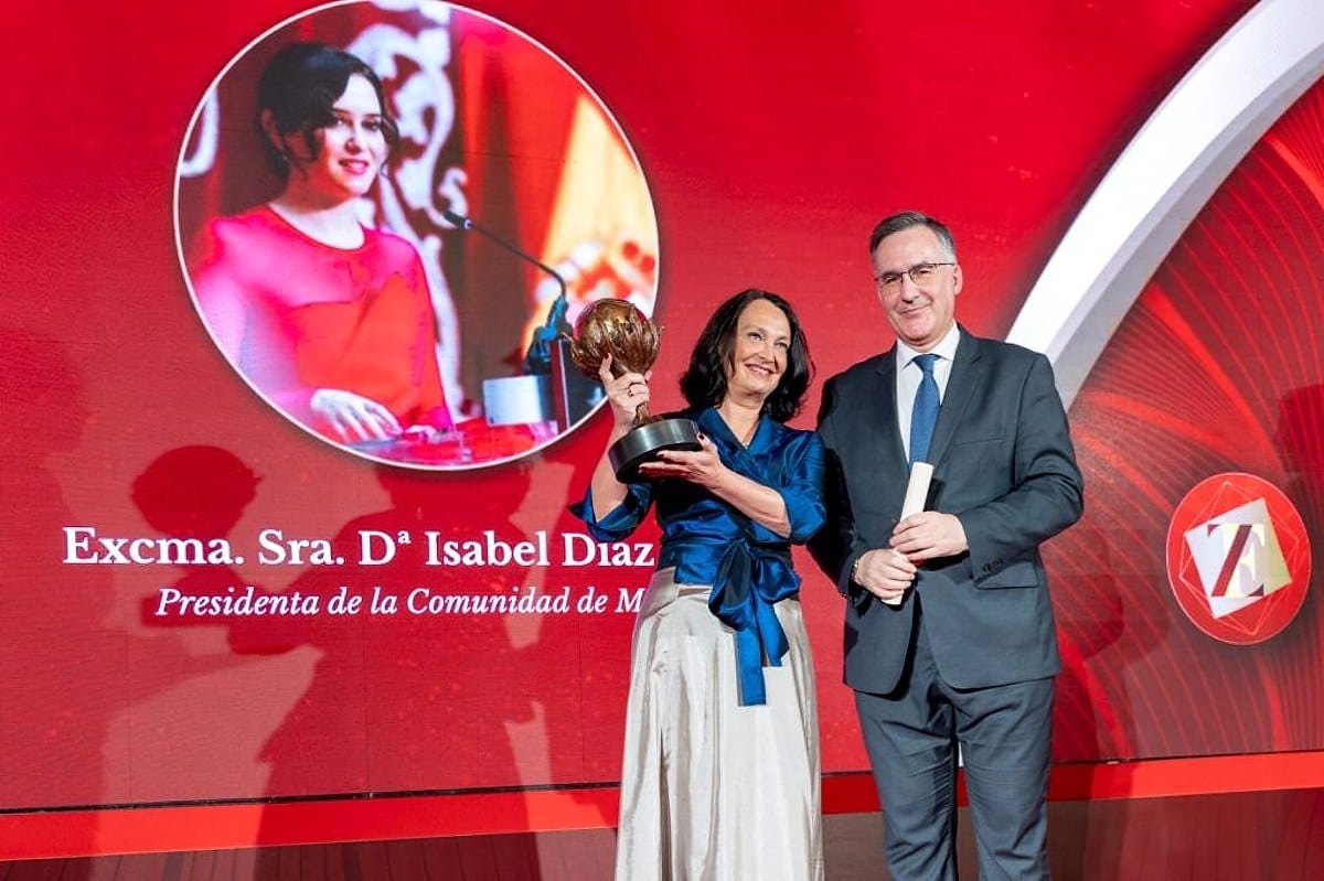Díaz Ayuso, premio de la Fundación Zaballos por su defensa de los derechos fundamentales durante la pandemia