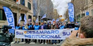 El SUP se concentra en Cataluña para reclamar que se declare Zona de Especial Singularidad